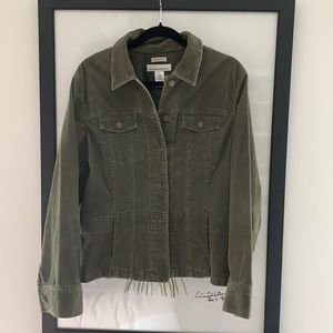 Jones New York Sport Green Corduroy Jacket